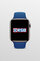 Blaue Smartwatch mit RSB im Display